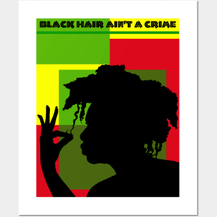 ALKEBULAN - BLACK HAIR AIN'T A CRIME v3 Posters and Art